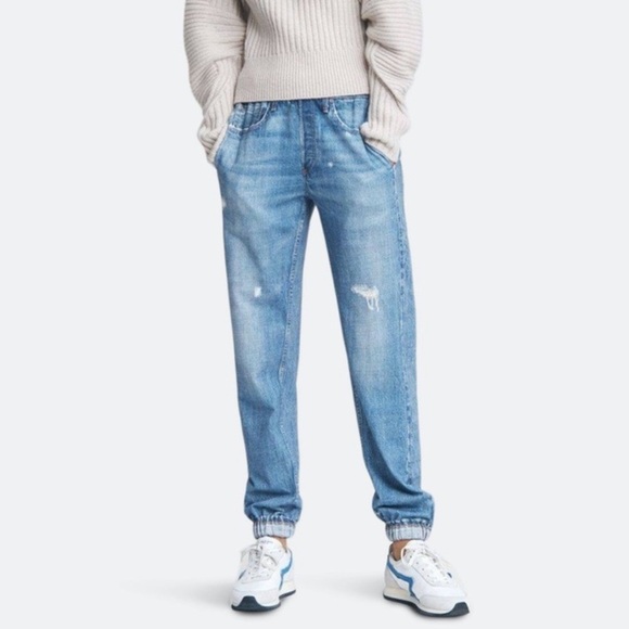 Rag & Bone Miramar jogger Light Wash Sweatpants Jeans - Picture 1 of 10